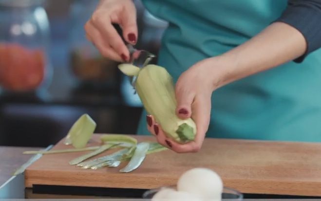 Французский омлет с кабачком