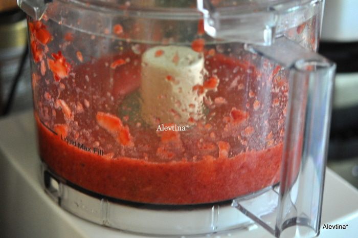 Клубничная гранита с водкой