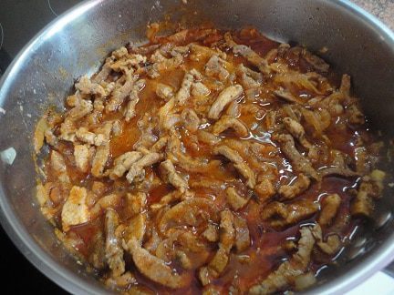 &amp;quot;Гнездо&amp;quot; с пряным мясом