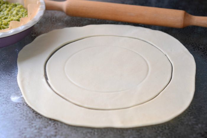 Луково-гороховый пирог