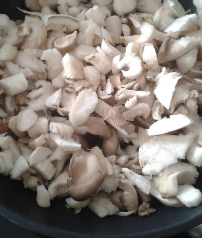 Ленивые голубцы с вешенками