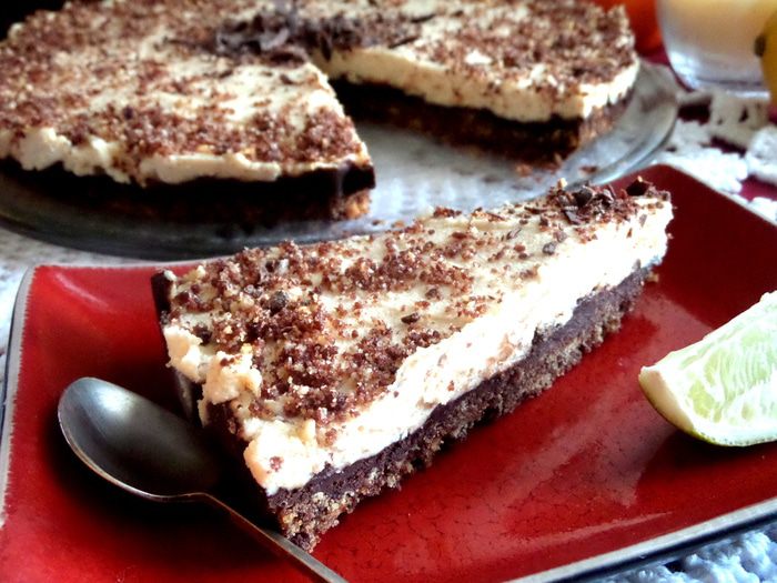 Чизкейк с шоколадом и домашним маскарпоне