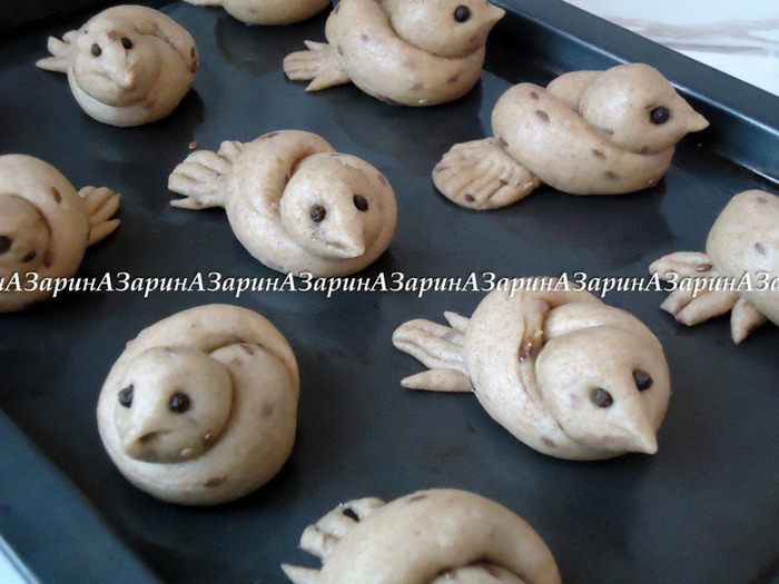 Булочки &amp;quot;Жаворонки&amp;quot; медовые
