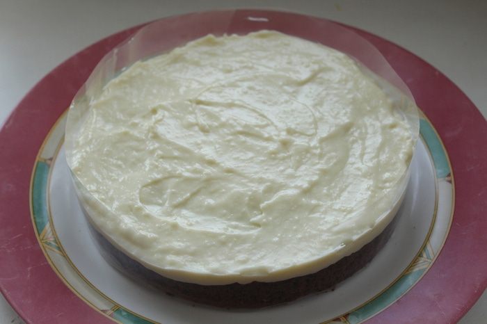 Пирог с брусникой и заварным кремом