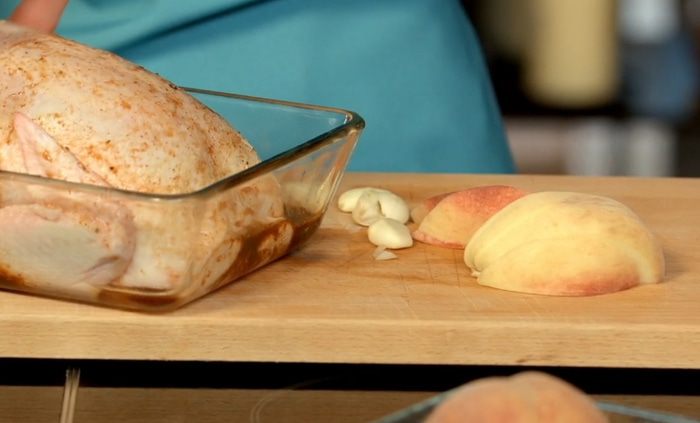Slim курица с персиками