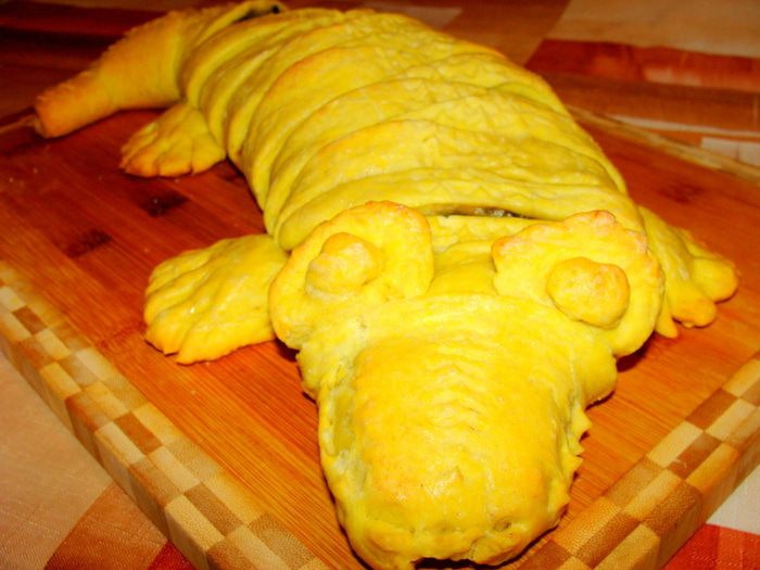 Кулебяка с картофелем и лесными грибами &amp;quot;Крокоша&amp;quot;