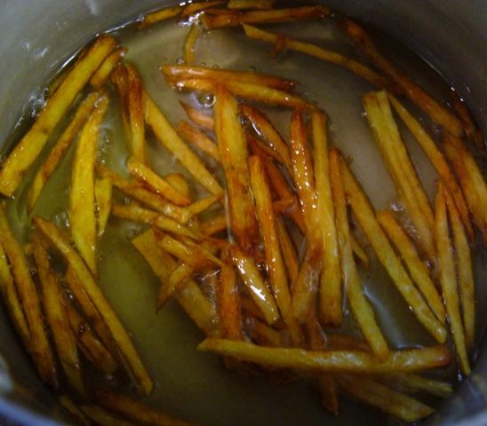 Оливье с креветками и картофелем пай