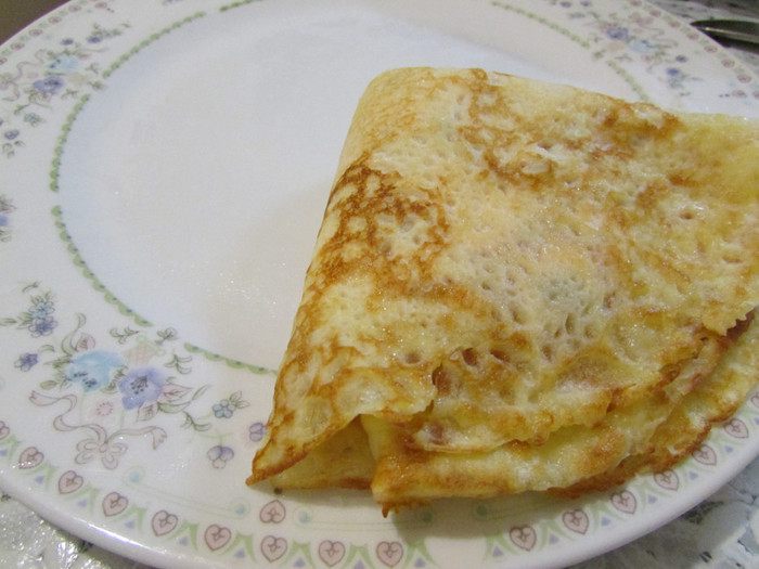 Креспелле (Crespelle) с печенью, нутом и помидорами черри