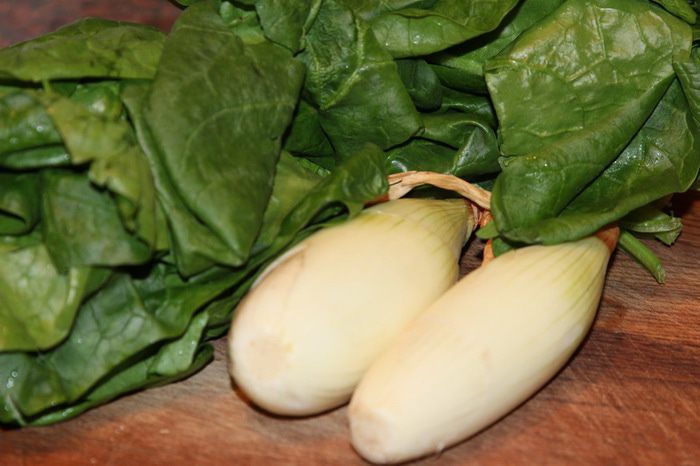 Лапша ширатаки со шпинатом