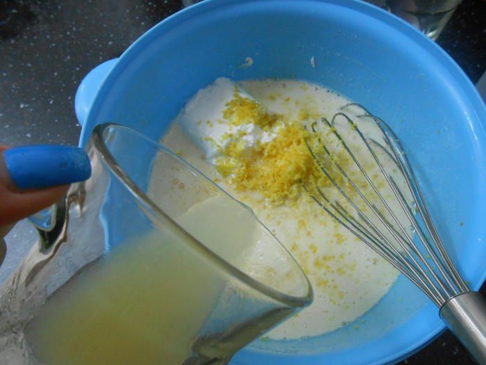 Лимонный пирог с миндалем