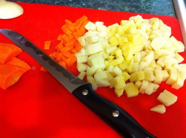 Овощной супчик с перепелкой