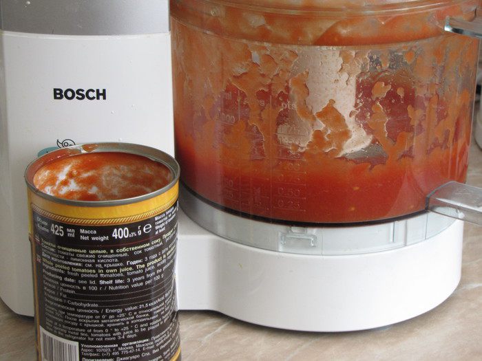 Томатно-сливочный дип с креветками