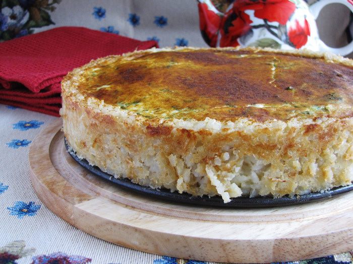 Сырный пирог из лосося