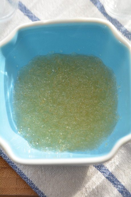 Фисташковая панна котта с мандаринами