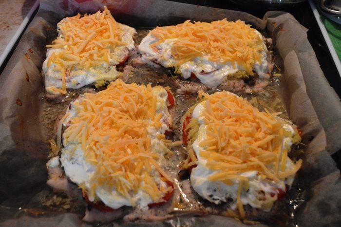 Куриная грудка под овощной шубкой