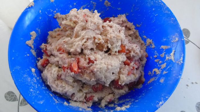 Клубничные сконы