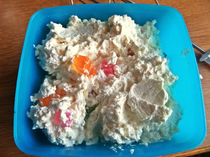 Мороженое из риса и мармелада