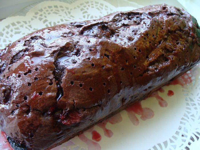 Кофейно-вишневый кекс 