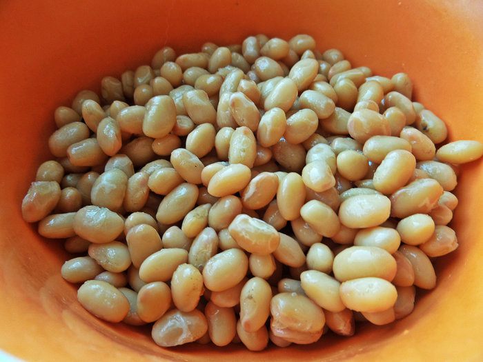 Постный суп с фасолью и овощами