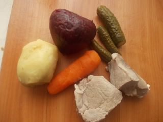 Овощной салат с мясом