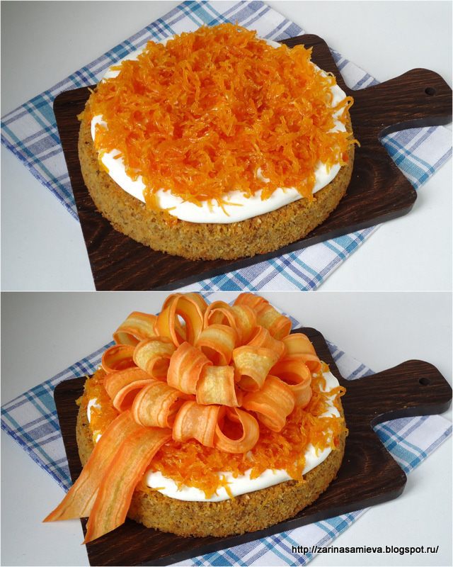 Швейцарский морковный торт