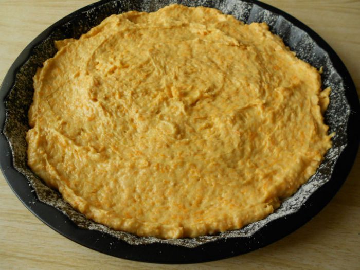 Хрустящий тыквенный пирог с яблоками