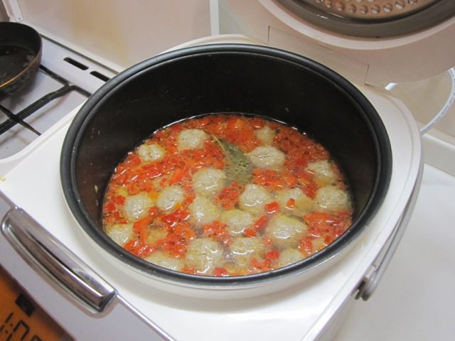 Суп с фрикадельками