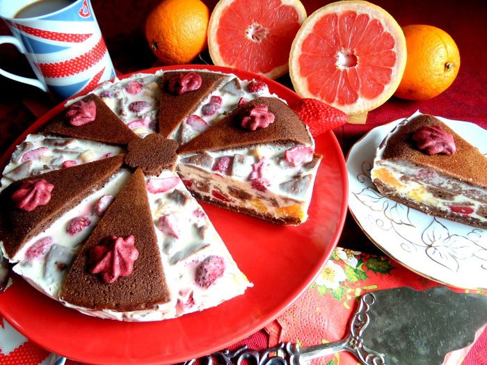 Летний торт &amp;quot;Фрукты в желе&amp;quot;