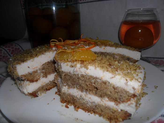 Гречневый торт с творогом 