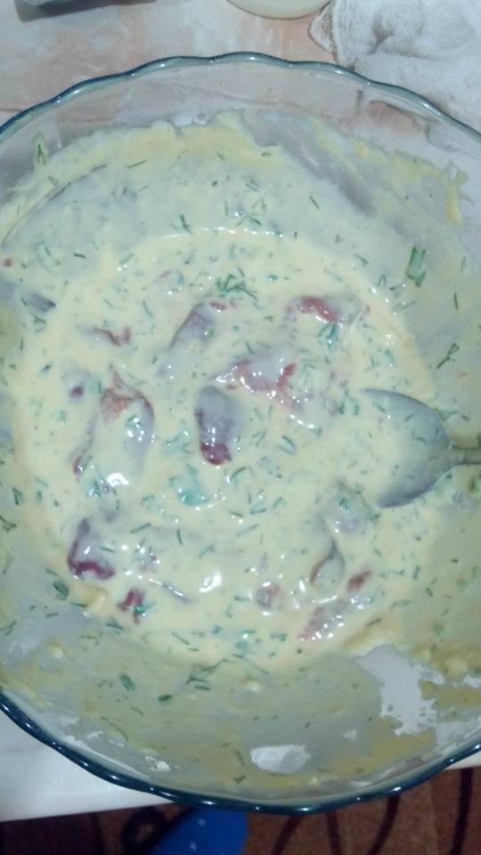 Куриная печень в кляре