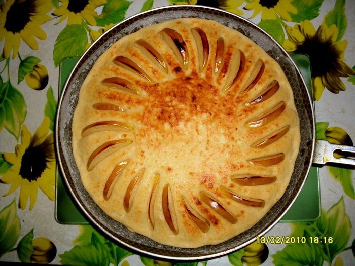 Творожная запеканка с яблоками