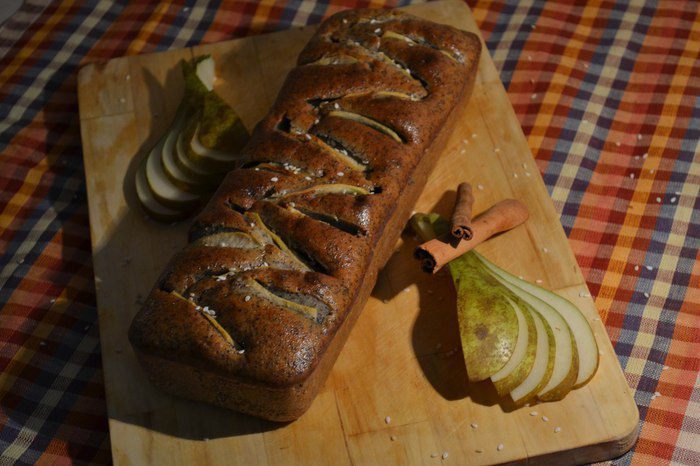 Грушевый пирог с маком (постный)