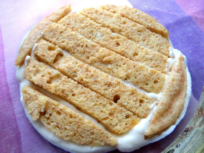 Тирамису на твороге с карамельной прослойкой