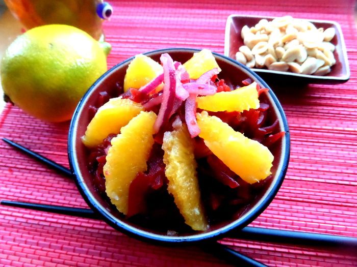 Свекольный салат с апельсином