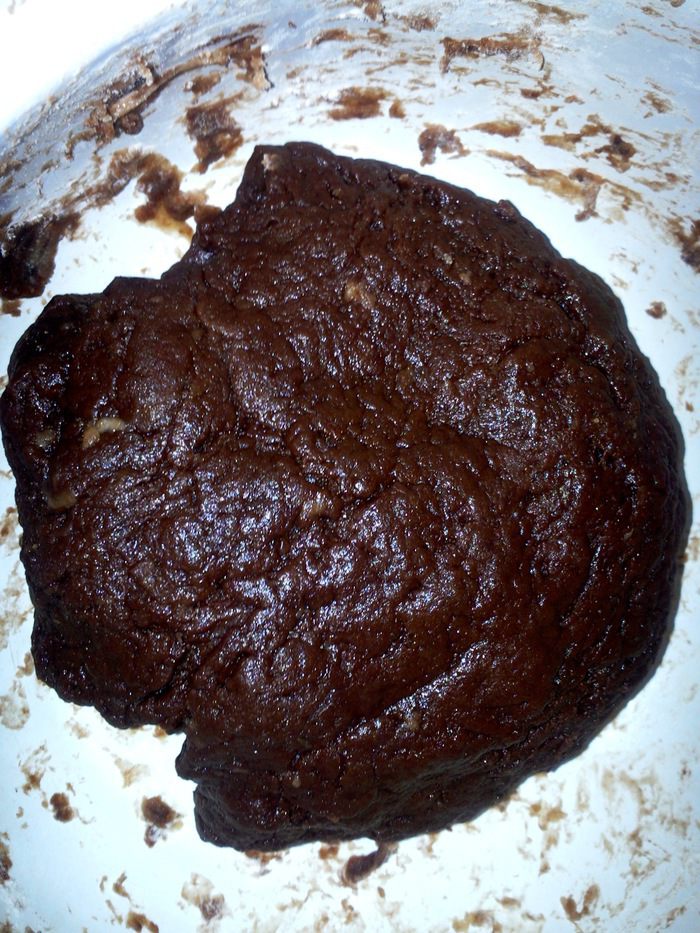 Шоколадный пирог с яблоками