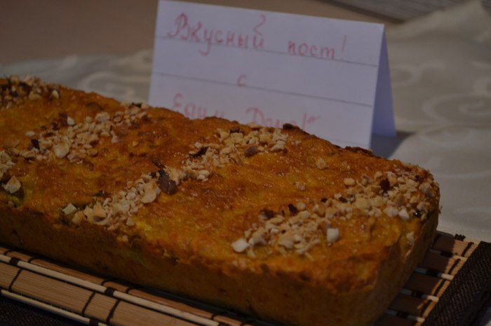 Морковно-яблочный кекс