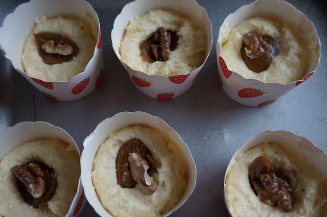 Творожные кексы со сгущенкой