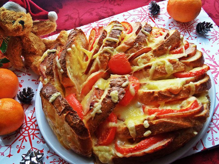 Блинчики с курицей и маскарпоне
