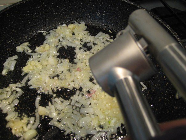 Веер из баклажана с куриным рагу