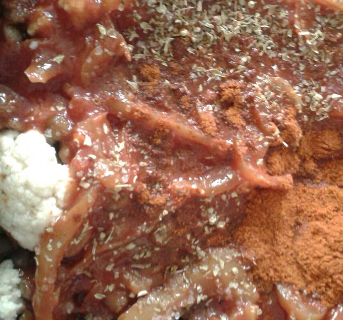 Овощное рагу с чечевицей