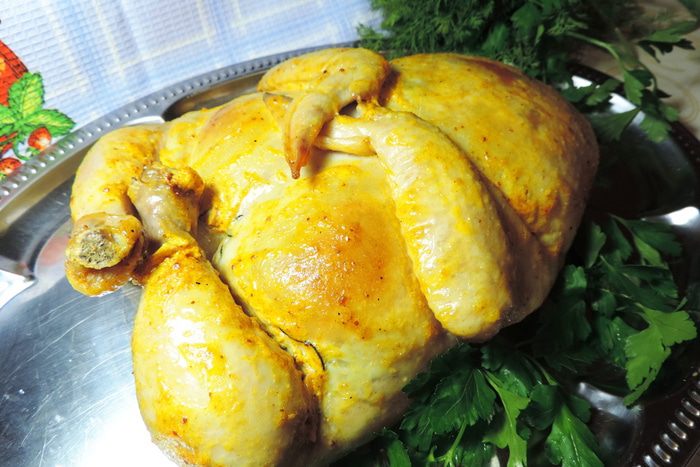 Фаршированная курочка (упрощенный вариант)