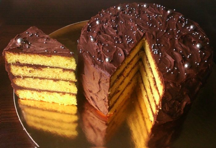 Золотистый торт