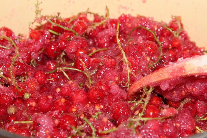 Желе из красной смородины