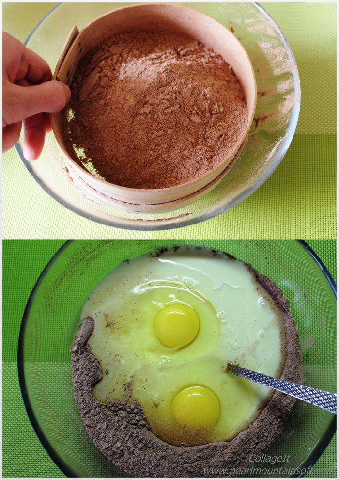 Шоколадно-мятный торт