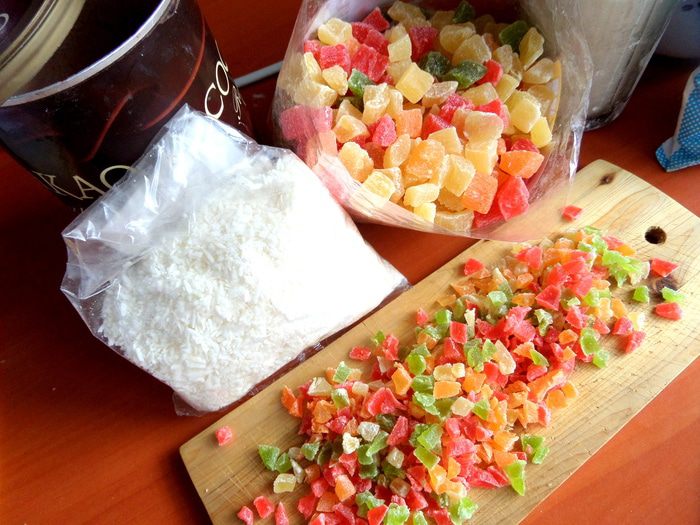 Хрустящие вафли с цукатами