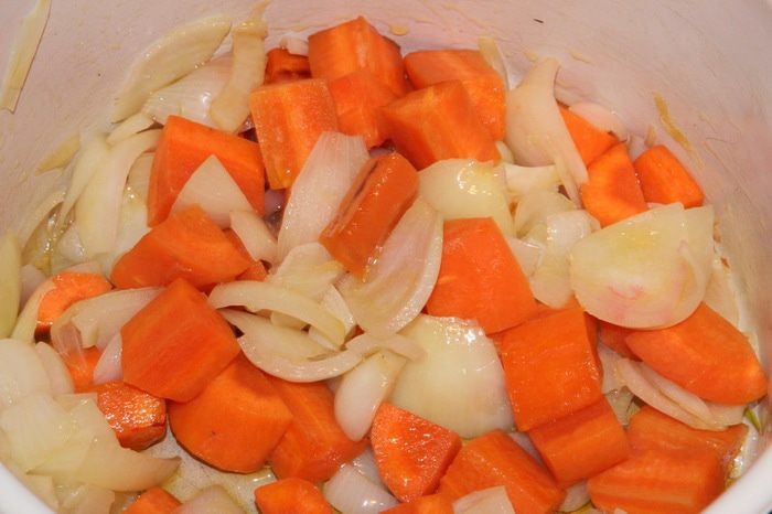 Овощной крем-суп с апельсиновым соком