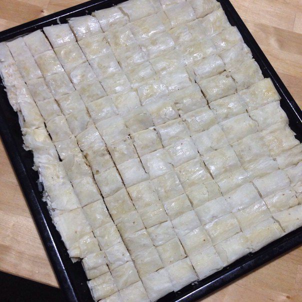 Пахлава с грецкими орехами из теста фило