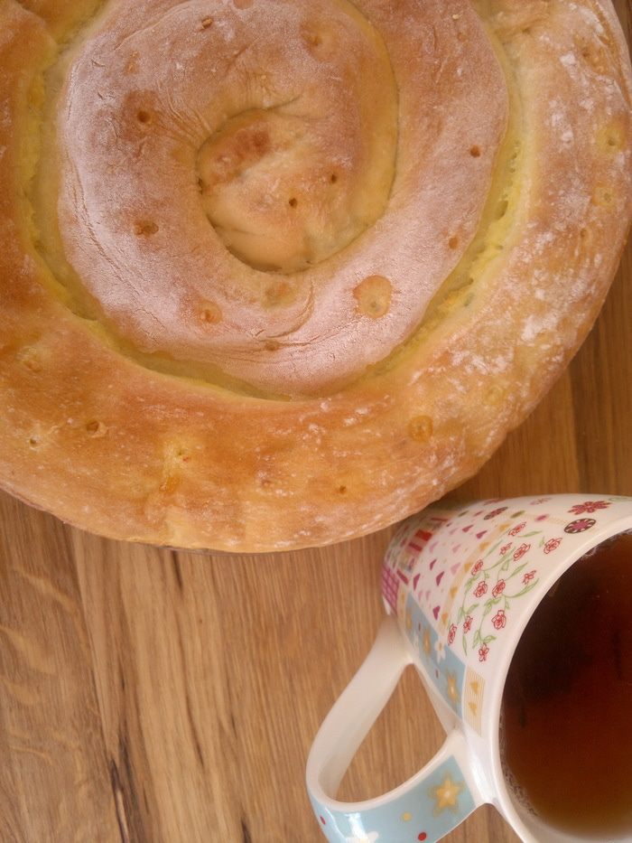 Сырный пирог-спираль (по мотивам греческой кухни)