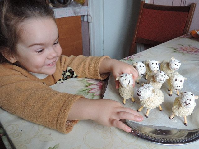 Пирожное &amp;quot;Новогодние овечки&amp;quot;