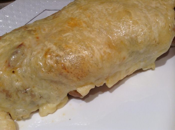 Вырезка под сыром